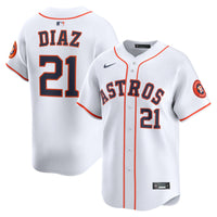 Houston Astros Yainer Diaz White jersey – view 2