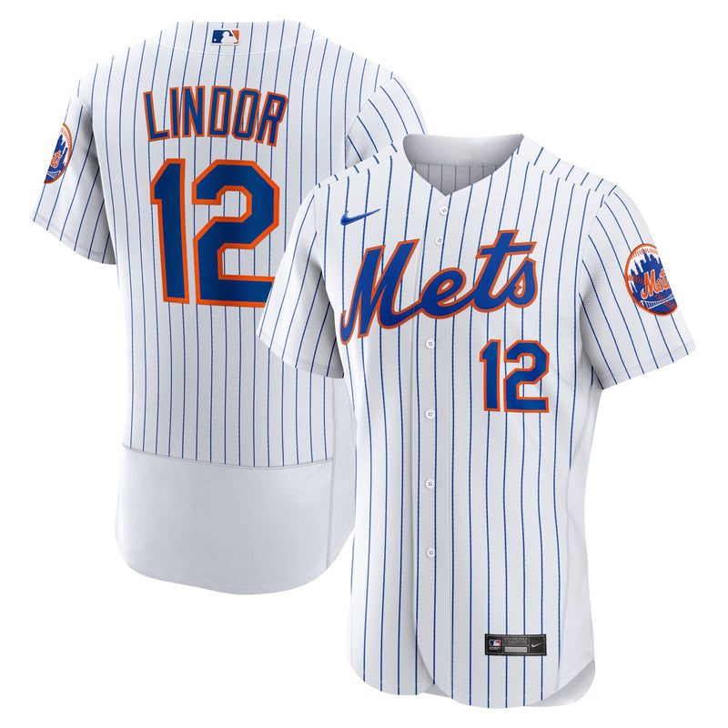 New York Mets Francisco Lindor White jersey – view 1