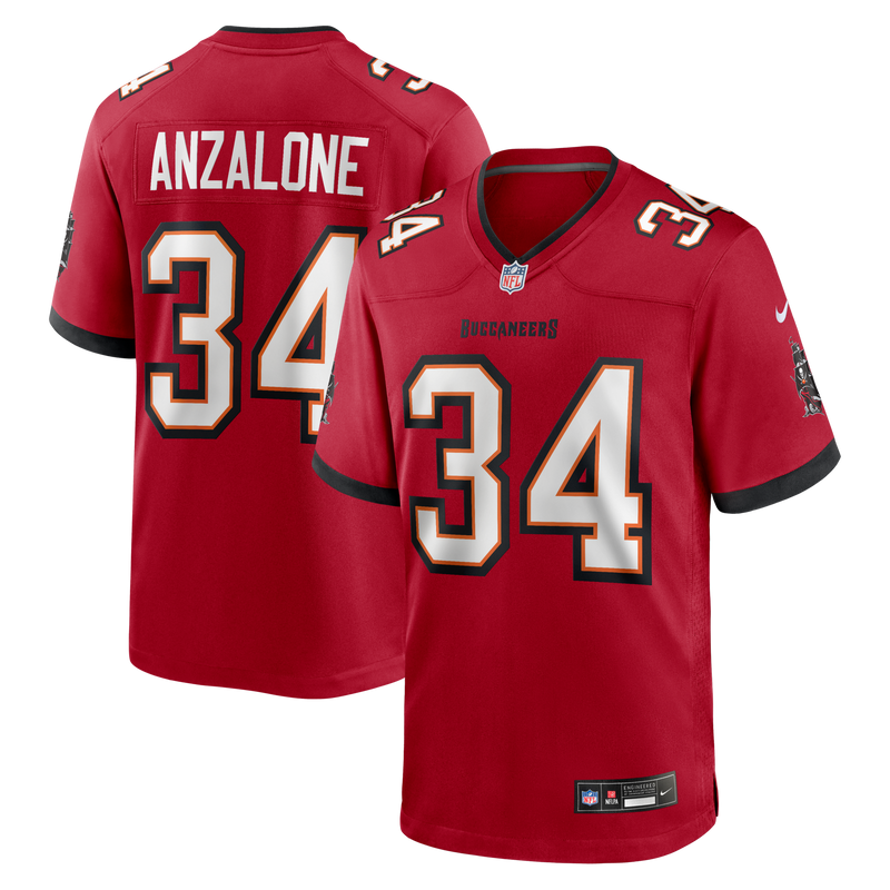 Tampa Bay Buccaneers Alex Anzalone Red jersey – view 1