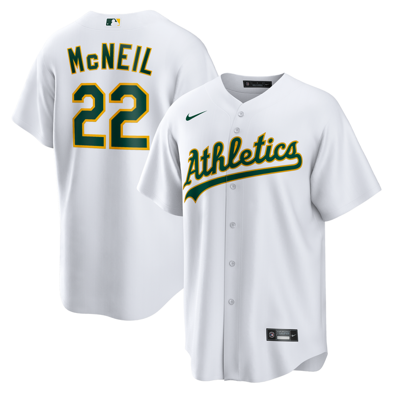 Athletics Jeff McNeil White jersey – view 1