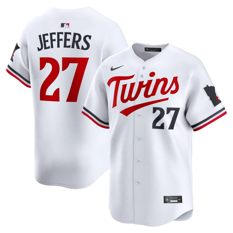 Minnesota Twins Ryan Jeffers White jersey – view 1