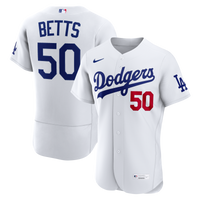 Los Angeles Dodgers Mookie Betts White jersey – view 1