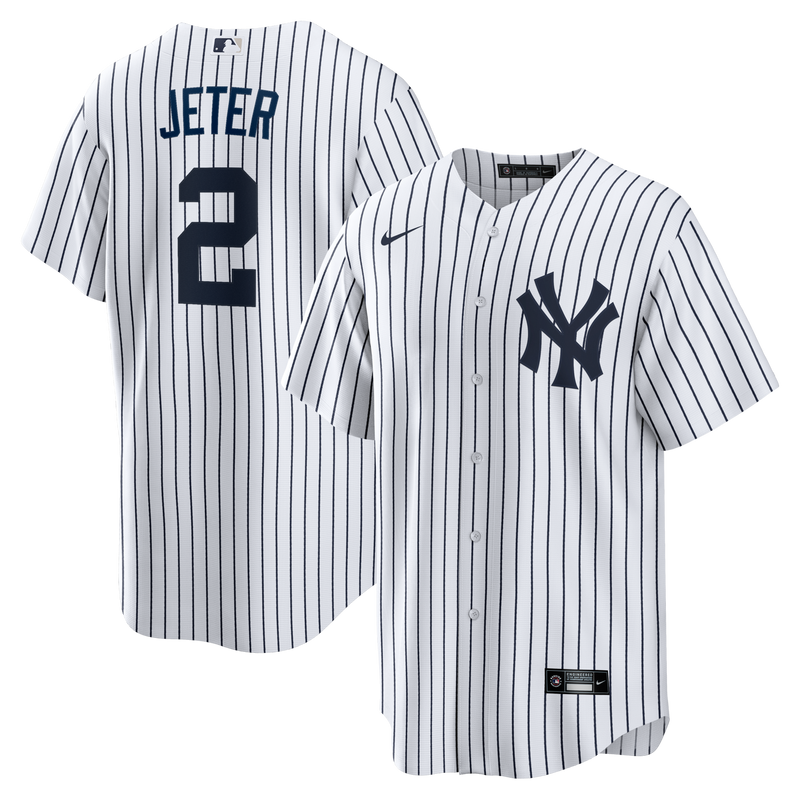New York Yankees Derek Jeter White jersey – view 1