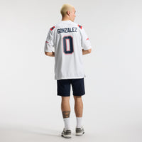 New England Patriots Christian Gonzalez White jersey – view 6