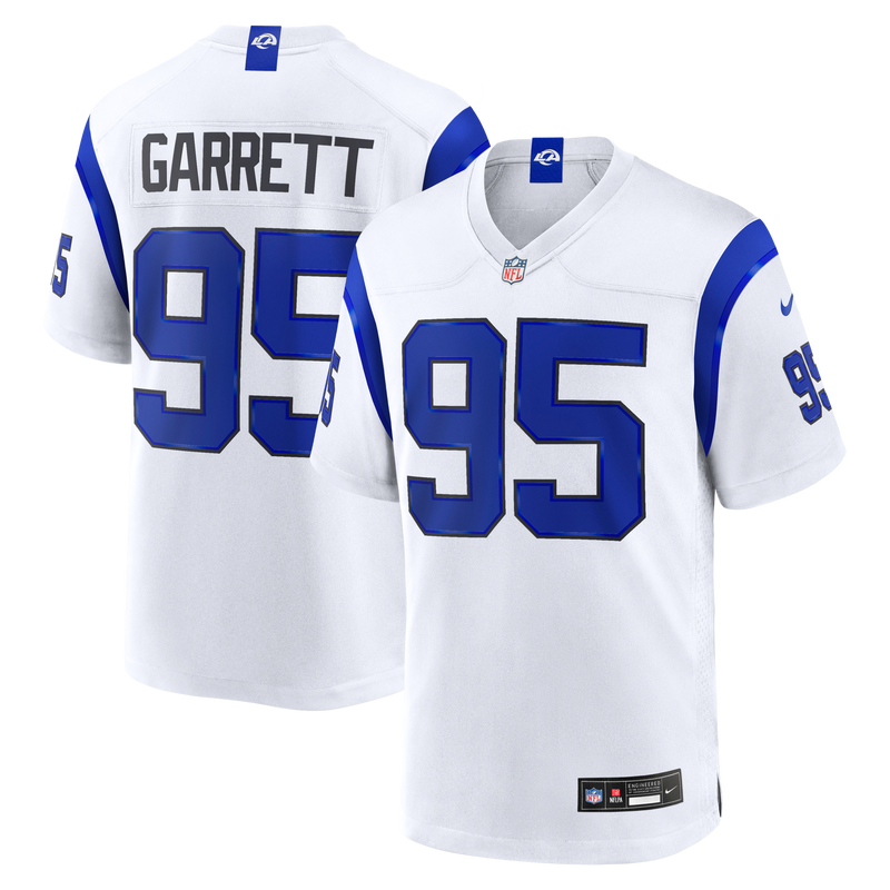Los Angeles Rams Myles Garrett White jersey – view 1