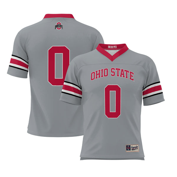 #0 Ohio State Buckeyes GameDay Greats Lightweight Lacrosse Jersey - Gray