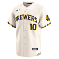 Milwaukee Brewers Sal Frelick Cream jersey – view 3