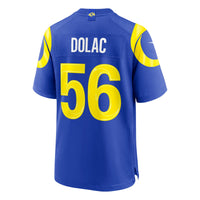 Los Angeles Rams Shaun Dolac Royal jersey – view 4