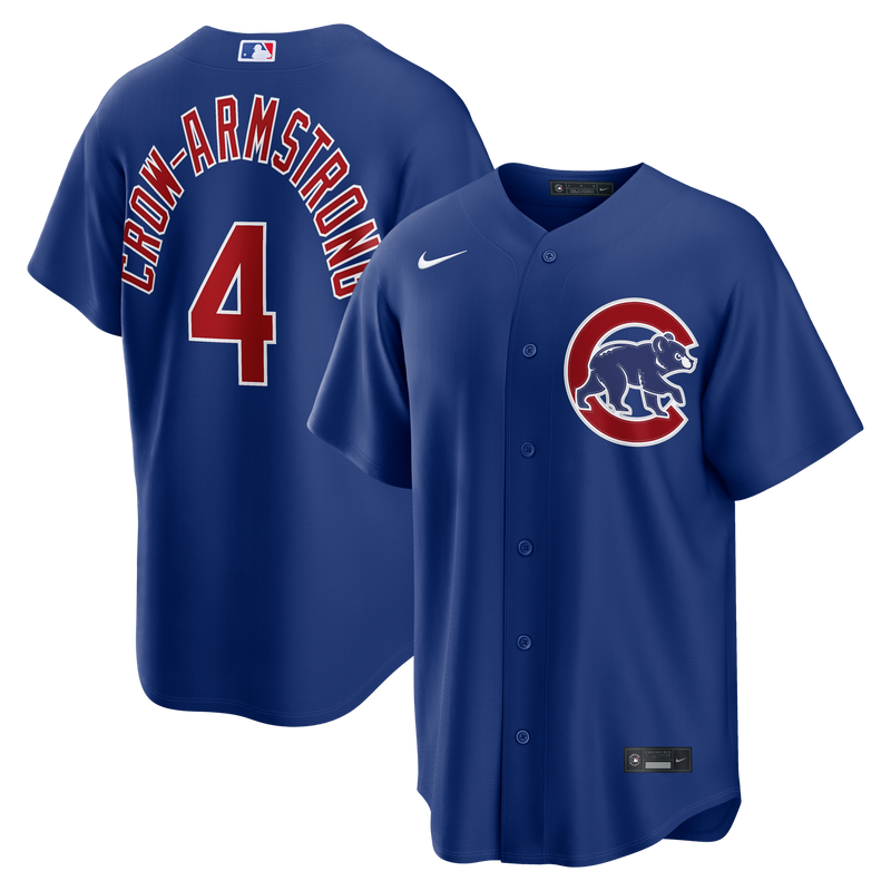 Chicago Cubs Pete Crow-Armstrong Royal jersey – view 1