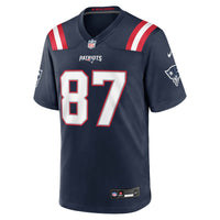 New England Patriots Romeo Doubs Navy jersey – view 2