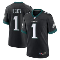 Philadelphia Eagles Jalen Hurts Black jersey – view 2