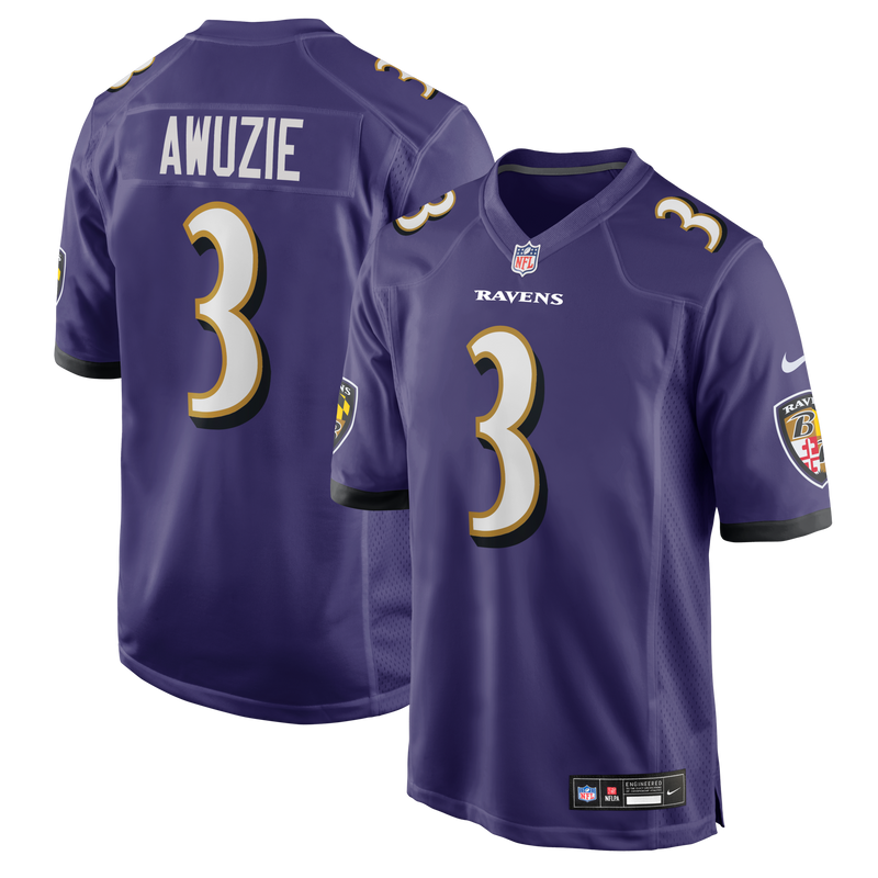 Baltimore Ravens Chidobe Awuzie Purple jersey – view 1