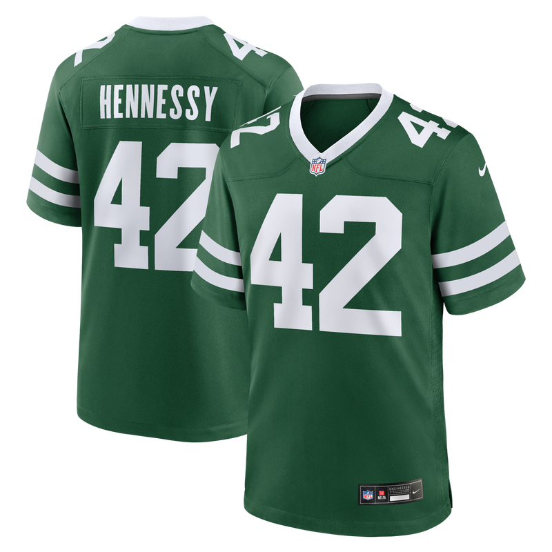 New York Jets Thomas Hennessy Green jersey – view 1