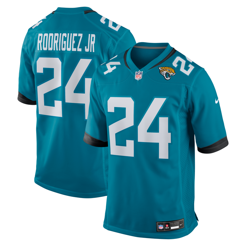 Jacksonville Jaguars Chris Rodriguez Jr. Teal jersey – view 1