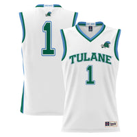 Tulane Green Wave Lightweight White jersey – view 1