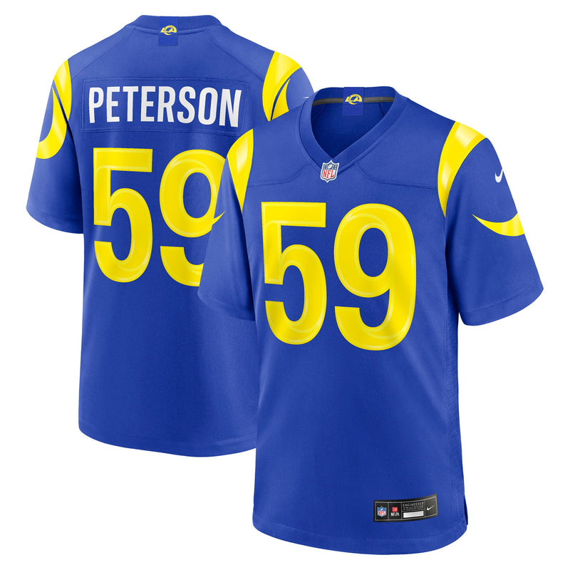 Los Angeles Rams Darryl Peterson Royal jersey – view 1