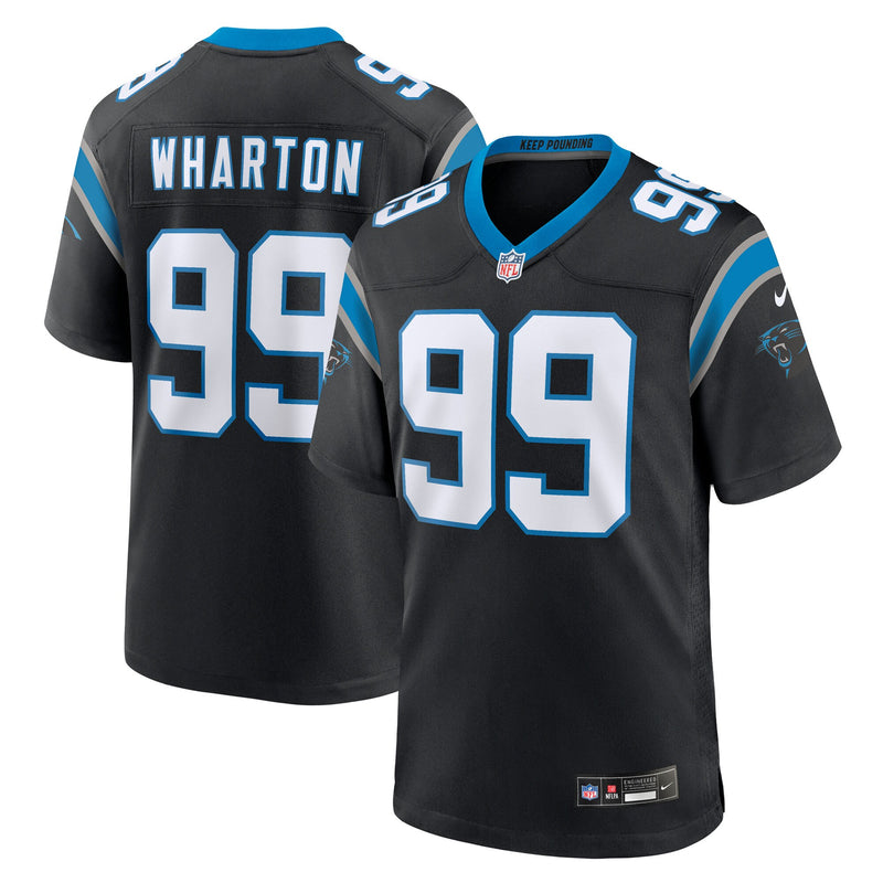 Carolina Panthers Tershawn Wharton Black jersey – view 1