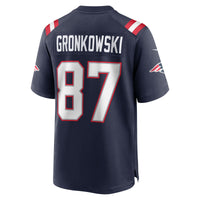 New England Patriots Rob Gronkowski Navy jersey – view 4