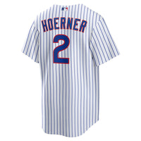 Chicago Cubs Nico Hoerner White jersey – view 4