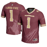 GameDay Greats #1 Garnet Florida State Seminoles Icon Print Football Fashion Jersey – view 1