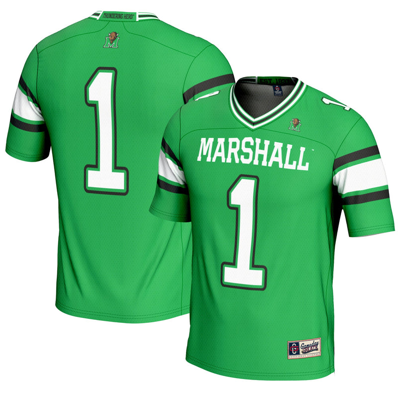 Marshall Thundering Herd Endzone Kelly Green jersey – view 1