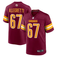 Washington Commanders Nick Allegretti Burgundy jersey – view 2