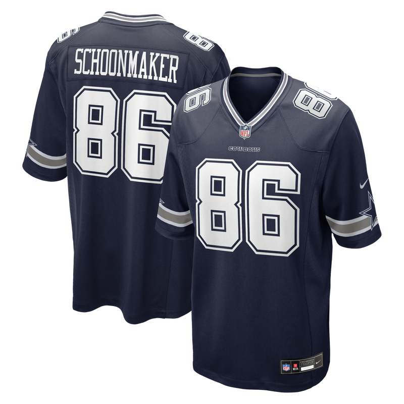 Dallas Cowboys Luke Schoonmaker Navy jersey – view 1