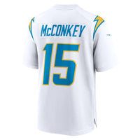 Los Angeles Chargers Ladd McConkey White jersey – view 4
