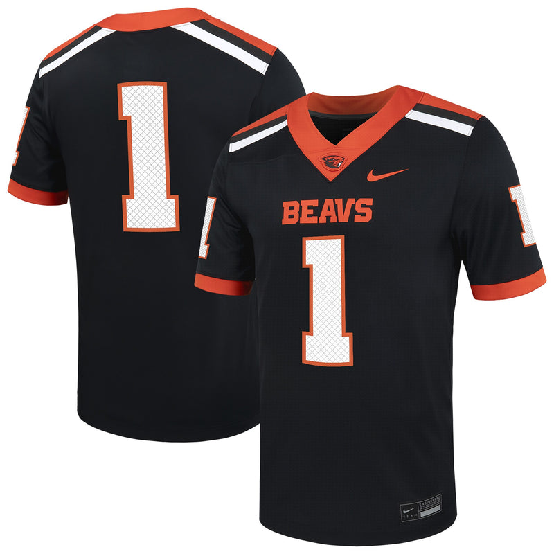 Oregon State Beavers Black jersey – view 1