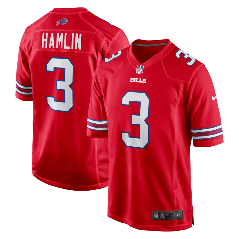 Buffalo Bills Damar Hamlin Red jersey – view 1