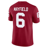 Jordan Brand Baker Mayfield Crimson Oklahoma Sooners Alumni Player Game Jersey – view 4