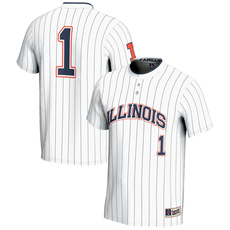 Illinois Fighting Illini Lightweight White jersey – view 1