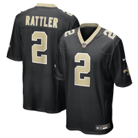 New Orleans Saints Spencer Rattler Black jersey – view 1