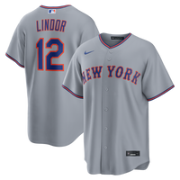 New York Mets Francisco Lindor Gray jersey – view 1