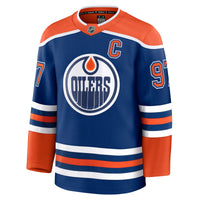 Edmonton Oilers Connor McDavid Royal jersey – view 3