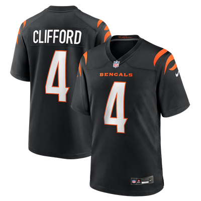 Cincinnati Bengals Sean Clifford Nike Black Team Game Jersey