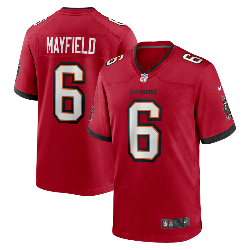 Tampa Bay Buccaneers Baker Mayfield Red jersey – view 1