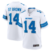 Detroit Lions Amon-Ra St. Brown White jersey – view 2