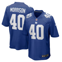 New York Giants Joe Morrison Royal jersey – view 1