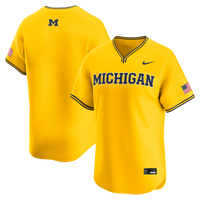 Nike Maize Michigan Wolverines Alternate Limited Baseball Jersey – view 1