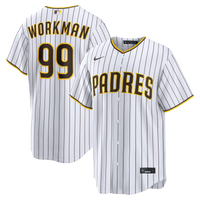 San Diego Padres Gage Workman White jersey – view 1