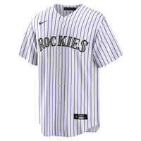 Colorado Rockies Hunter Goodman White jersey – view 3