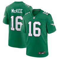 Philadelphia Eagles Tanner McKee Kelly Green jersey – view 1