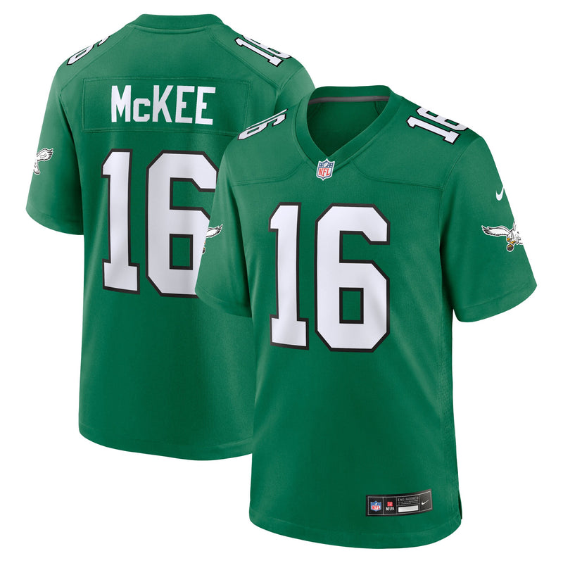 Philadelphia Eagles Tanner McKee Kelly Green jersey – view 1