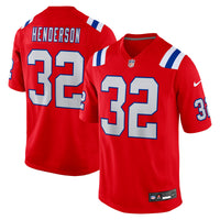 New England Patriots TreVeyon Henderson Red jersey – view 1