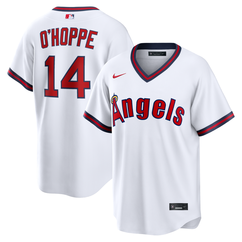Los Angeles Angels Logan O'Hoppe White jersey – view 1