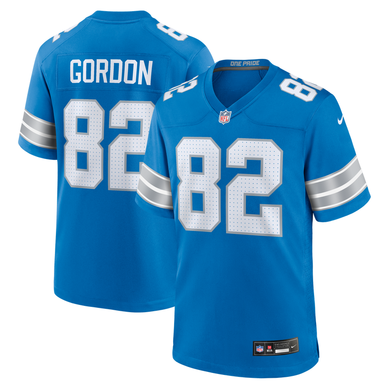 Detroit Lions Thomas Gordon Blue jersey – view 1