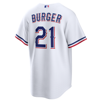 Texas Rangers Jake Burger White jersey – view 3