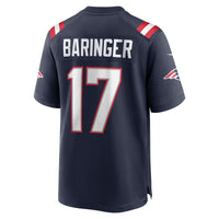 New England Patriots Bryce Baringer Navy jersey – view 4