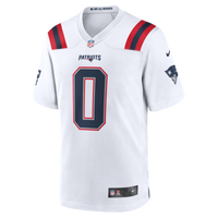 New England Patriots Christian Gonzalez White jersey – view 7
